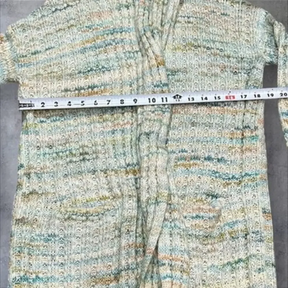 Anthropologie Space-Dyed‎ Multicolored Longline Cardigan Size XS X-Small - Picture 10 of 16